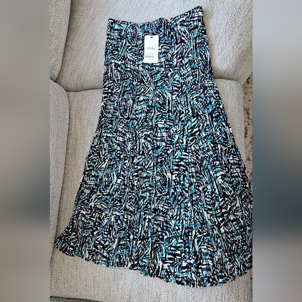 Adini Patterned A-Line Skirt
